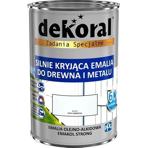 Emakol Strong Emalia Do Drewna Metalu Kolory L Dekof Cena