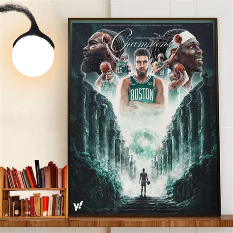 Boston Celtics 2023 2024 Nba Champions Wall Art Decor Poster Canvas Masteez