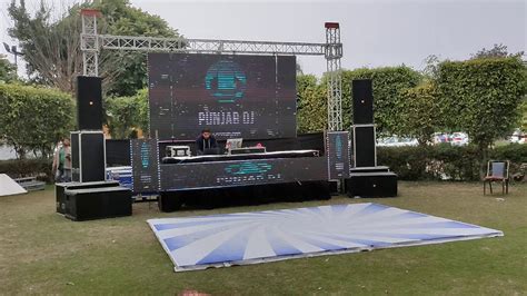 Outdoor Simple Dj Setup Led Wall Punjab Dj Chandigarh Contact