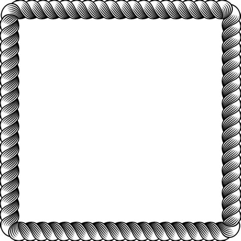 rope square frame  vector art  vecteezy