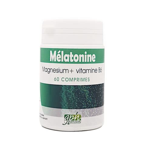 Mélatonine magnésium et vitamine B6 60 comprimés Gph Diffusion