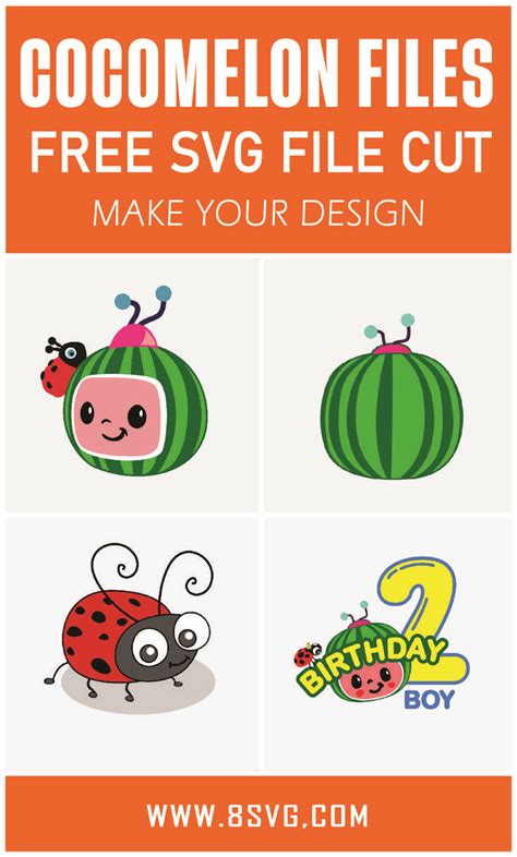 Free Cocomelon SVG Layered Cocomelon Back ladybug, Birthday , and More ...