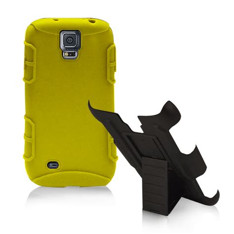 Orzly Dual Layer Shockproof Case For Samsung Galaxy S Yellow