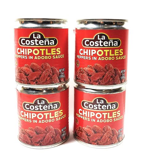 La Costena Chipotle Peppers In Adobo Sauce 7oz Cans 4 Pack Buy