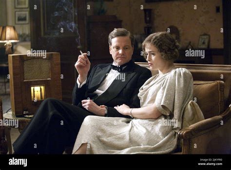 COLIN FIRTH HELENA BONHAM CARTER THE KING S SPEECH 2010 Stock Photo