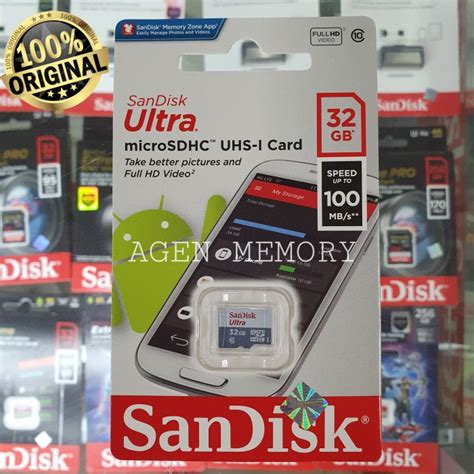 Jual Memory Card Microsd Micro Sd Sandisk Ultra Class 10 32gb 32 Gb