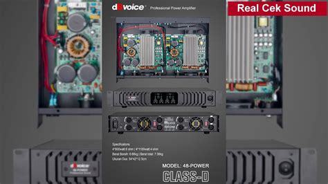 4Channel Power Amplifier Kelas D DBvoice 48 POWER YouTube