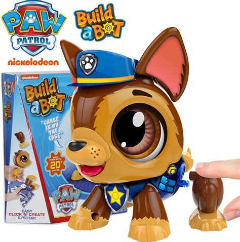 Amazon.com: Paw Patrol Chase - Robotic Build-A-Bot Paw Patrol Toys. Paw ...