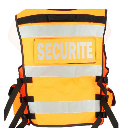 Gilet haute visibilité sécurité Orange VVS