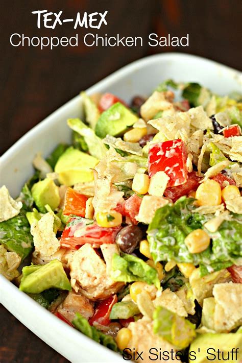 Tex Mex Chopped Chicken Salad Recipe Recipe Chicken Chopped Salad