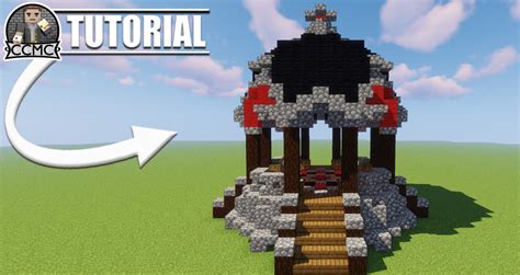 Medieval/Rustic/Fantasy Gazebo + Schematic Minecraft Map