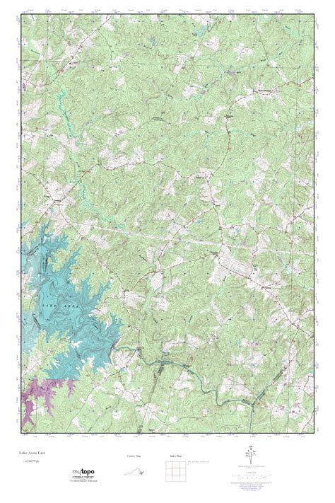 Mytopo Lake Anna East Virginia Usgs Quad Topo Map