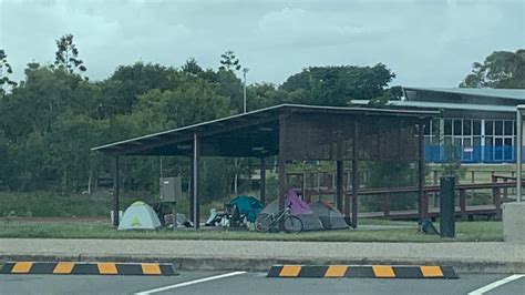 Hervey Bays Tent City No Longer Outside The Neighbourhood Centre The Courier Mail