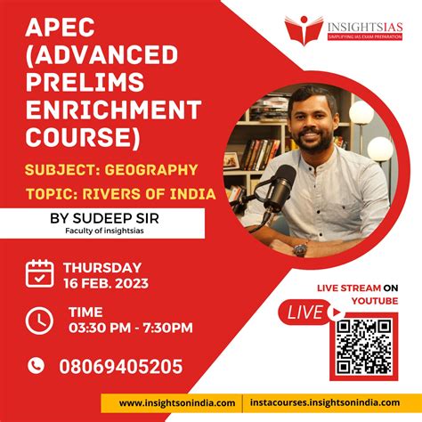 Livestream Of Geography Rivers Of India By Sudeep Sir For Upsc Prelims