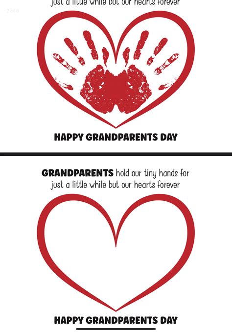Grandparents Day Handprint Flower Craft, Unique Gift, Personalised