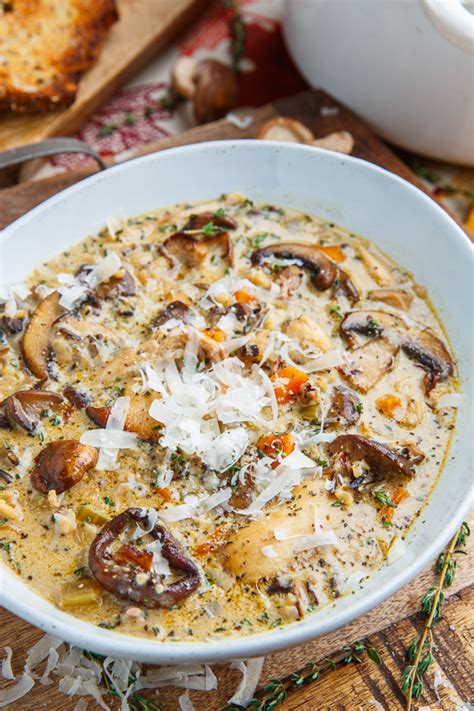 Creamy Mushroom Chicken And Wild Rice Soup Closet Cooking