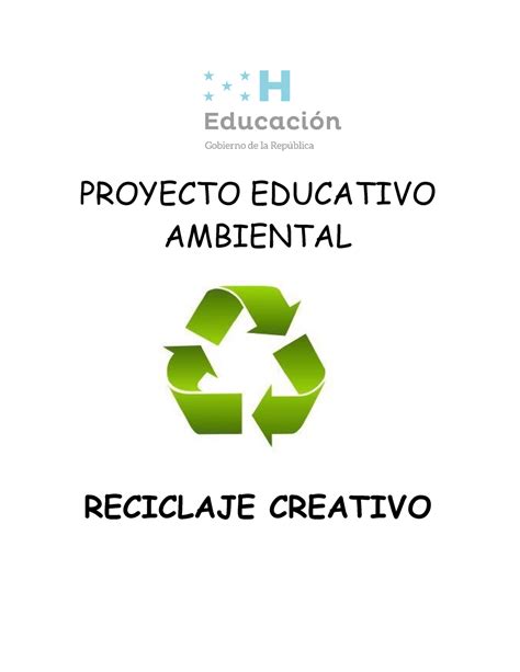 Proyecto Educativo Ambiental Sexto Grado Proyecto Educativo Ambiental