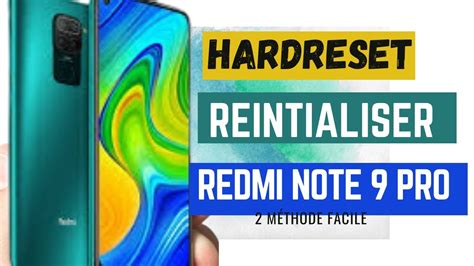 Xiaomi Redmi Note Pro Formater R Initialiser Aux Valeurs Usine