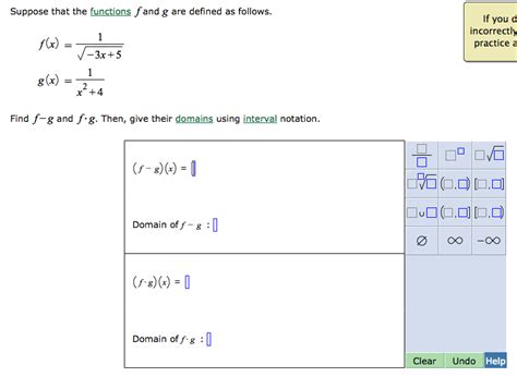 Solved Suppose That The Functions F And G Are Defined As