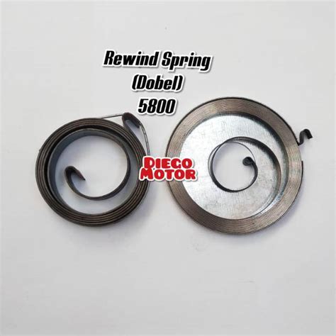 Jual Rewind Spring Recoil Per Dobel Selahan Engkol Mesin Chainsaw Sinso