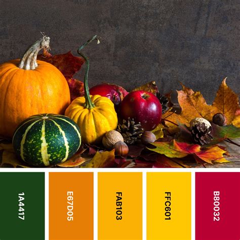 30 Fall Color Palettes for Earthy Designs | Color Meanings