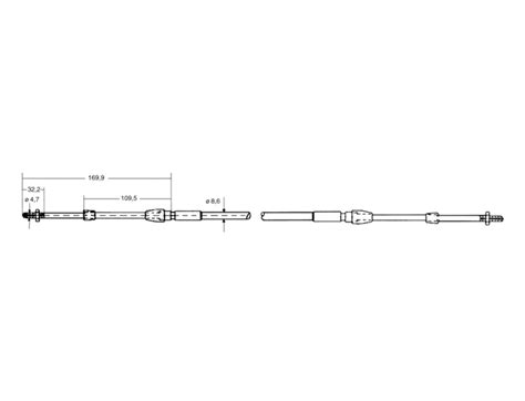 SEIMI Equipements Marine Câble moteur C8 12 3 65m