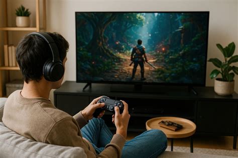 immersive gaming adventure experience  photo rawpixel