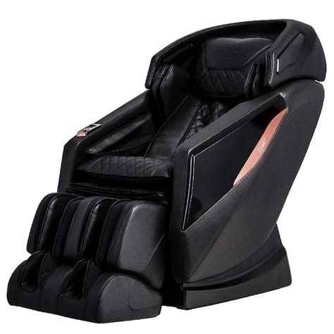 Titan Yamato Series Black Faux Leather Reclining 2d Massage Chair With Heated Seat And Bluetooth