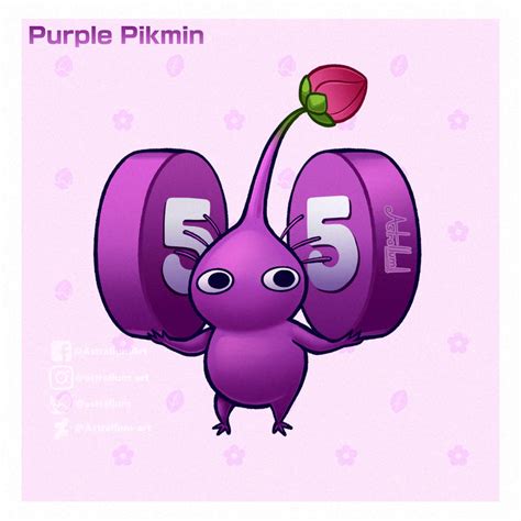 Purple Pikmin by Astrallum-Art on DeviantArt