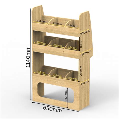 Citroen Berlingo On Plywood Van Racking Shelving Unit Nearside