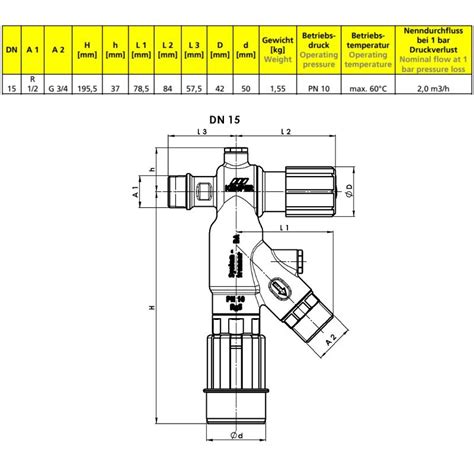 Kemper Fk Systemtrenner Auslaufventil Ba Dn