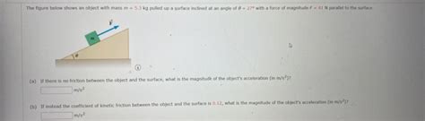 Solved The Figure Below Shows An Object With Mass M Kg Chegg