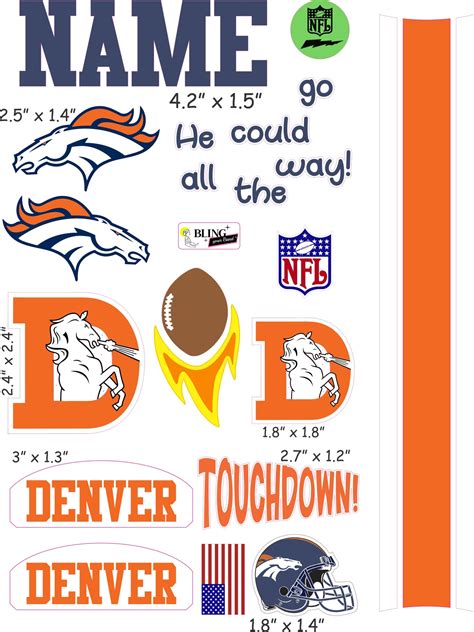 Denver Broncos Helmet – Bling Your Band