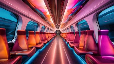 Premium AI Image | A Photo capturing the vibrant colors and futuristic ...