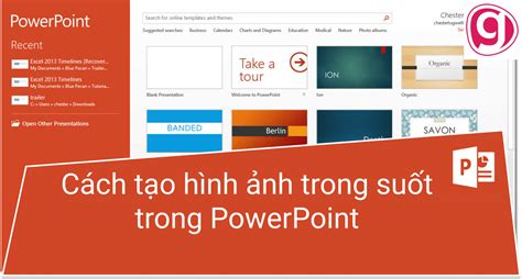 Hướng Dẫn Cách Làm Trong Suốt ảnh Trong Powerpoint Cực Dễ