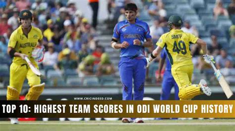 Top Highest Team Scores In Odi World Cup History Cricindeed