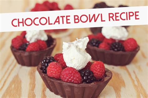 Chocolate Bowl Recipe - The Balancing Act