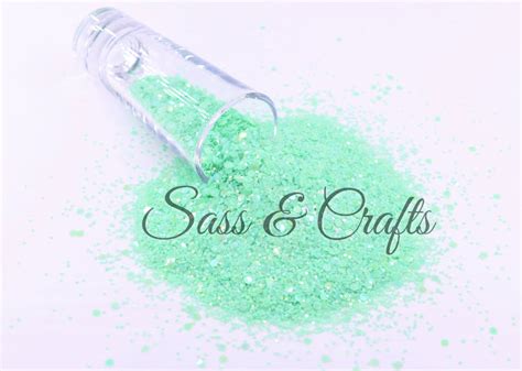 Frosted Mint Chunky 2 Oz Sass And Crafts Llc