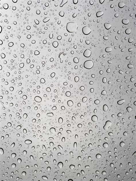 Water Droplets On A Glass Surface Stock Image Image Of Glass Bubbles