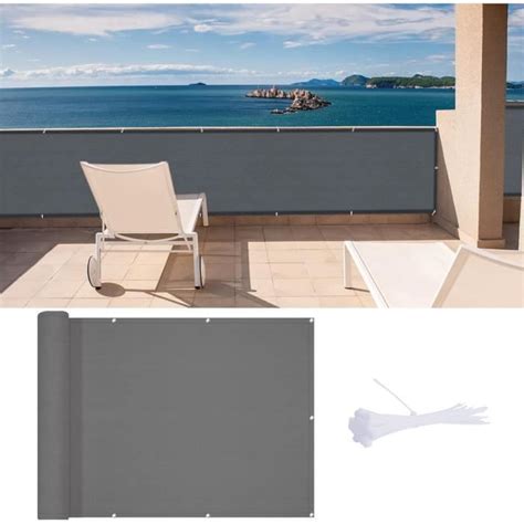 Brise Vue Pour Balcon Prot Ger Les Cran D Intimit Hdpe X M