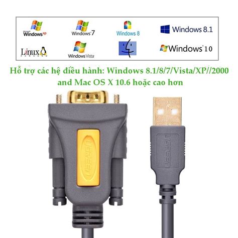 Ugreen Usb To Db9 Rs 232 Adapter Cable Cr104