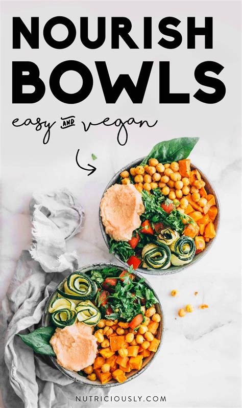 Vegan Sweet Potato Nourish Bowl With Chickpeas Nutriciously Recipe