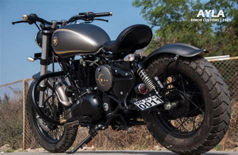 Royal Enfield Classic Tastefully Modified Into A Beautiful Bobber