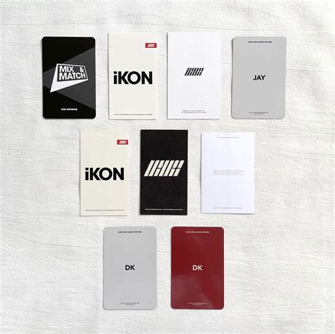 Ikon Album Photocards Win Jinhwan Bobby Donghyuk Hobbies Toys