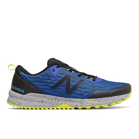 New Balance Synthetic Nitrel V Trail Running Shoes Blue Black For Men