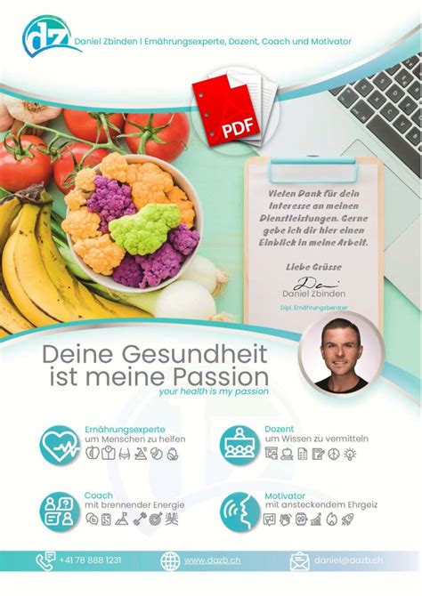 Deine Investition Ernährungsberatung Daniel Zbinden