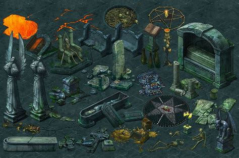 World Of Dungeons Background Items Georgi Markov On Artstation At