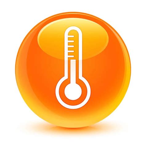 Thermometer Orange Icon Stock Photos Royalty Free Thermometer Orange