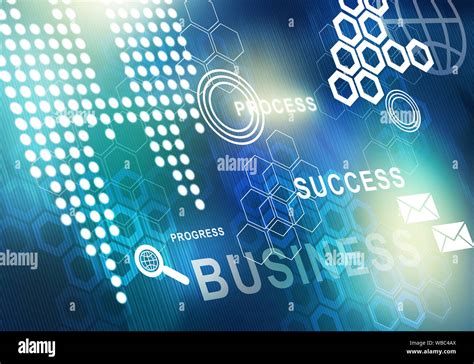 Digital Background Image Presenting Modern Business Concepts Stock