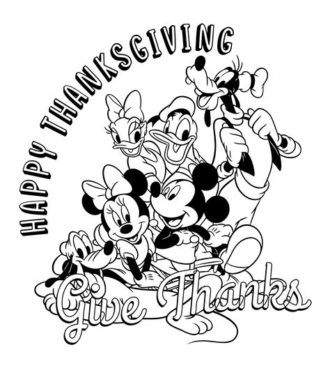 Disney Thanksgiving Coloring Pages 10 Free Pdf Printables Printablee